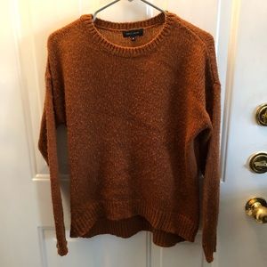 Dark orange acrylic sweater